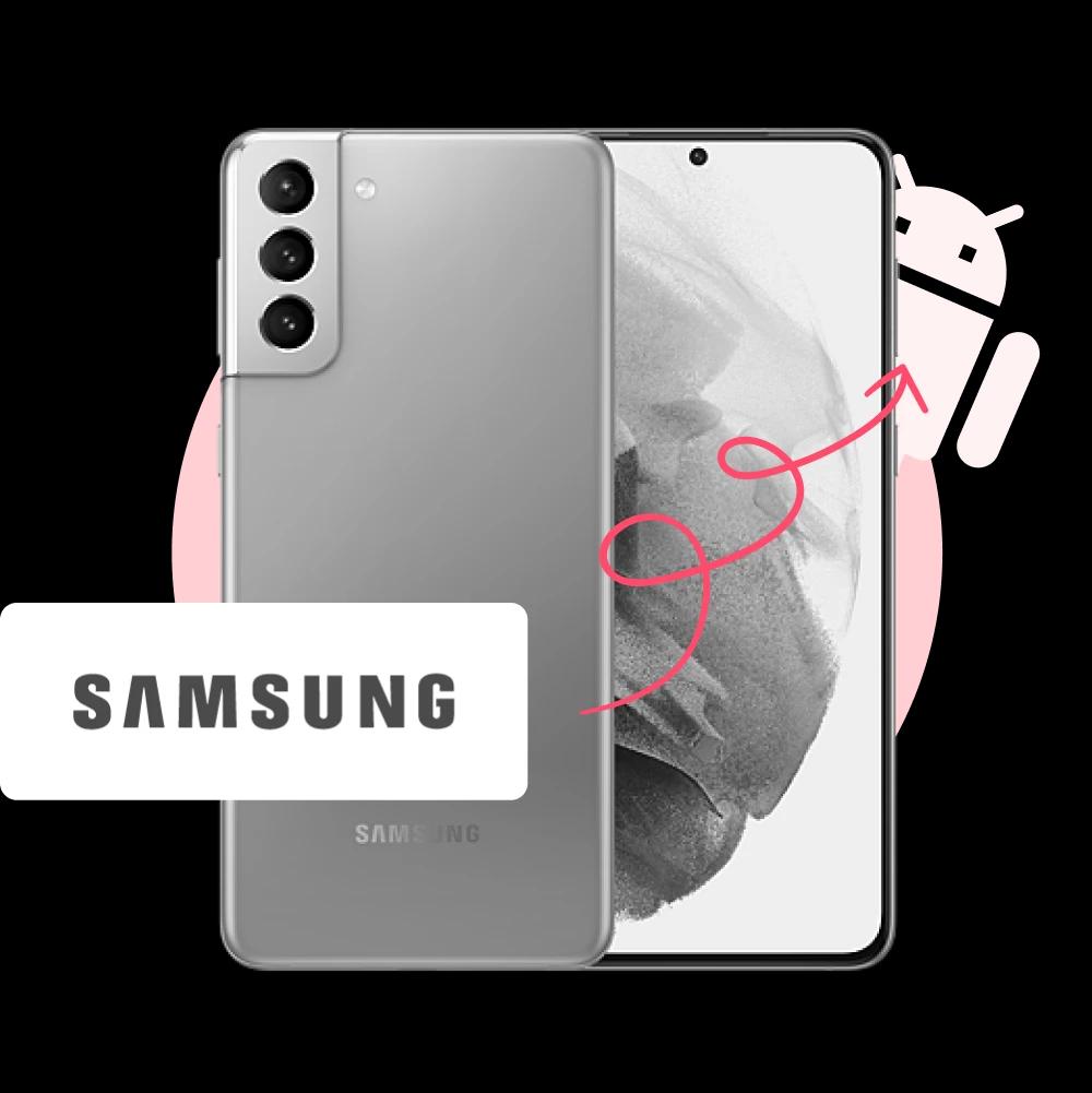 Aparelho samsung com logo da marca