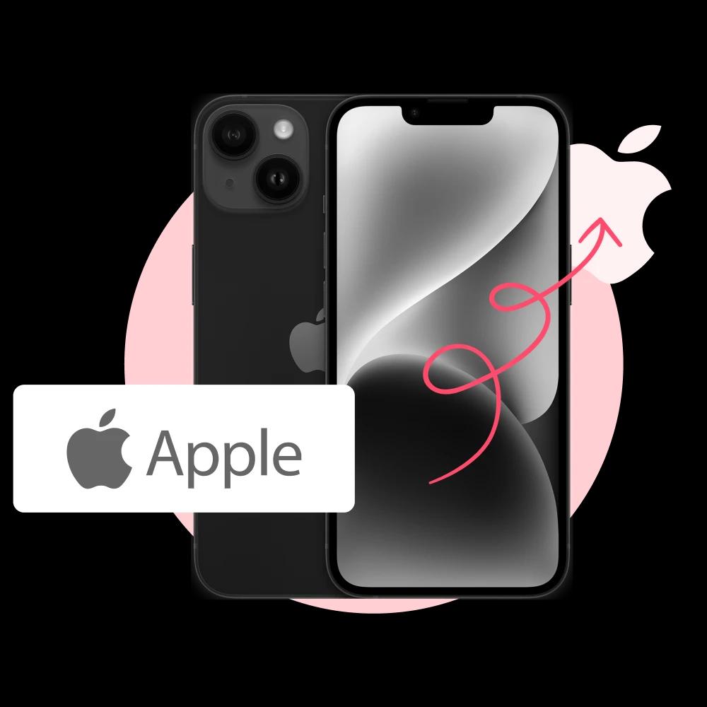 aparelho iphone com logo da apple